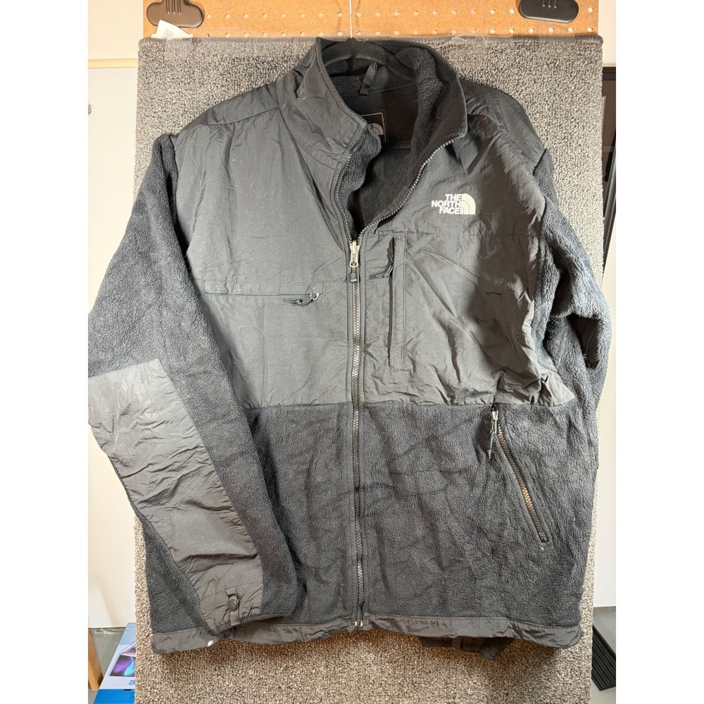 The North Face Denali Fleece Jacket Mens XL Black Full Zip Outdoor Coat